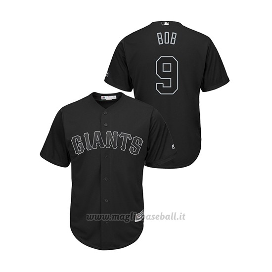 Maglia Baseball Uomo San Francisco Giants Brandon Belt 2019 Players Weekend Replica Nero